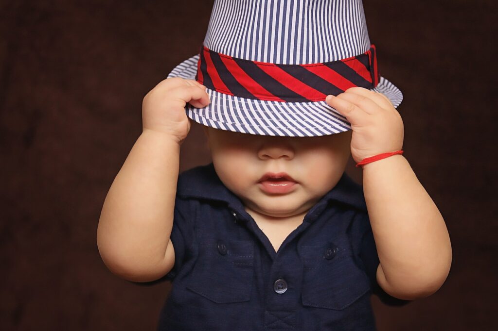 baby with a hat